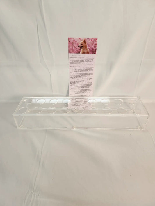 Waterproof Clear Acrylic Flower Vase Rectangular