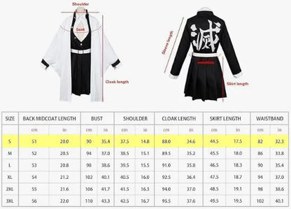 Mitsuri Kanroji Cosplay Adult Kids, Outfit Anime Halloween Costume – Sizing Chart