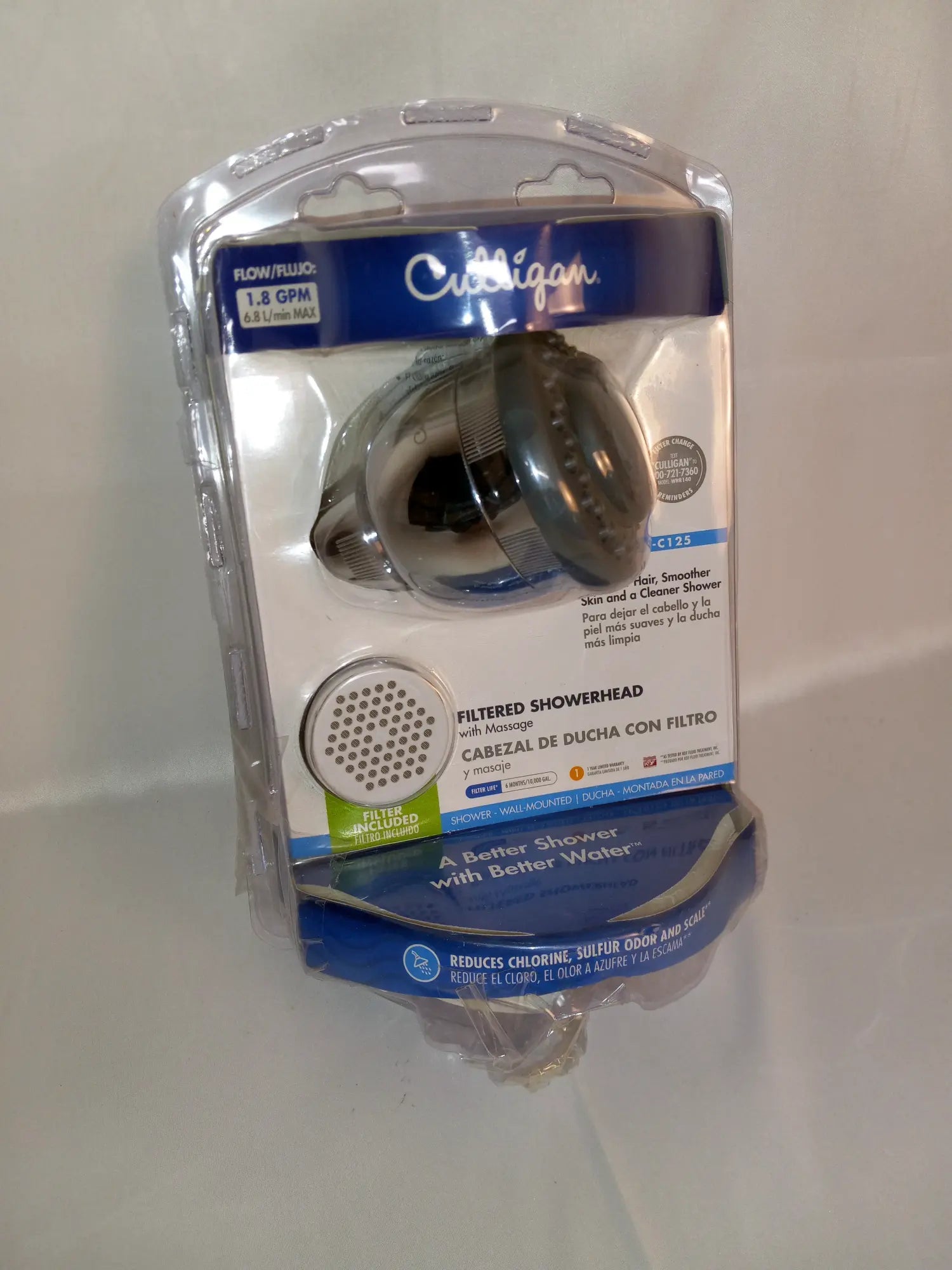 Culligan Filtered Showerhead with Massage, Chrome