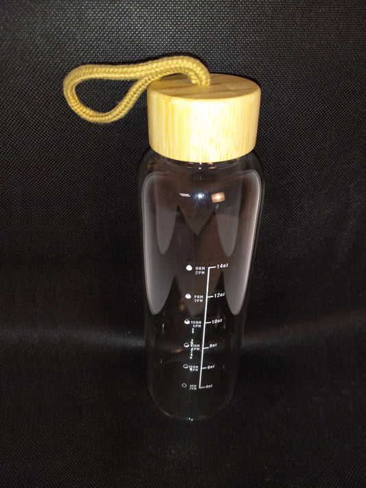 Glass Bottles with Lids and Time Marker