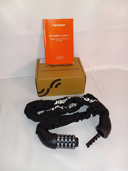 5 Digit Combination High Security Anti Theft Bike Chain Lock