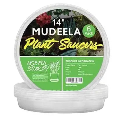 Mudeela 14” Plant Saucers, 6 pack