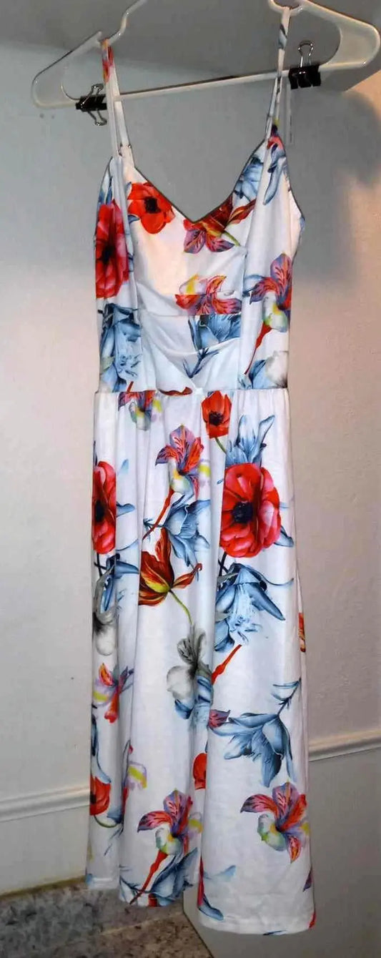 Floral Sundress, white