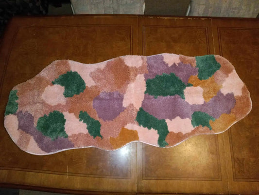Colorful Pastels Bath Mat, 24”x60”