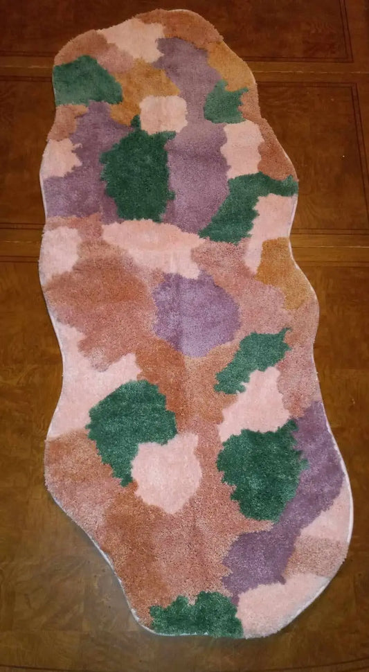 Colorful Pastels Bath Mat, 24”x60”
