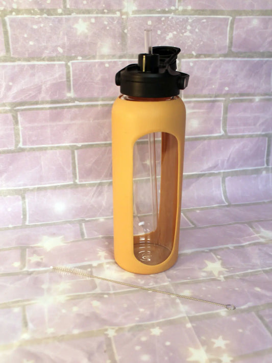 Wide Mouth Glass Water Bottle 40oz