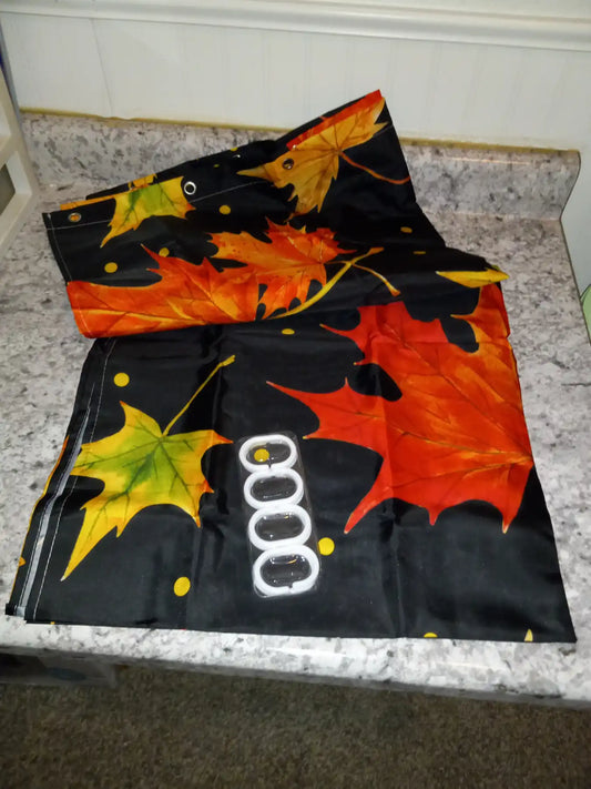 Fall Shower Curtain with Rings 72”x72”