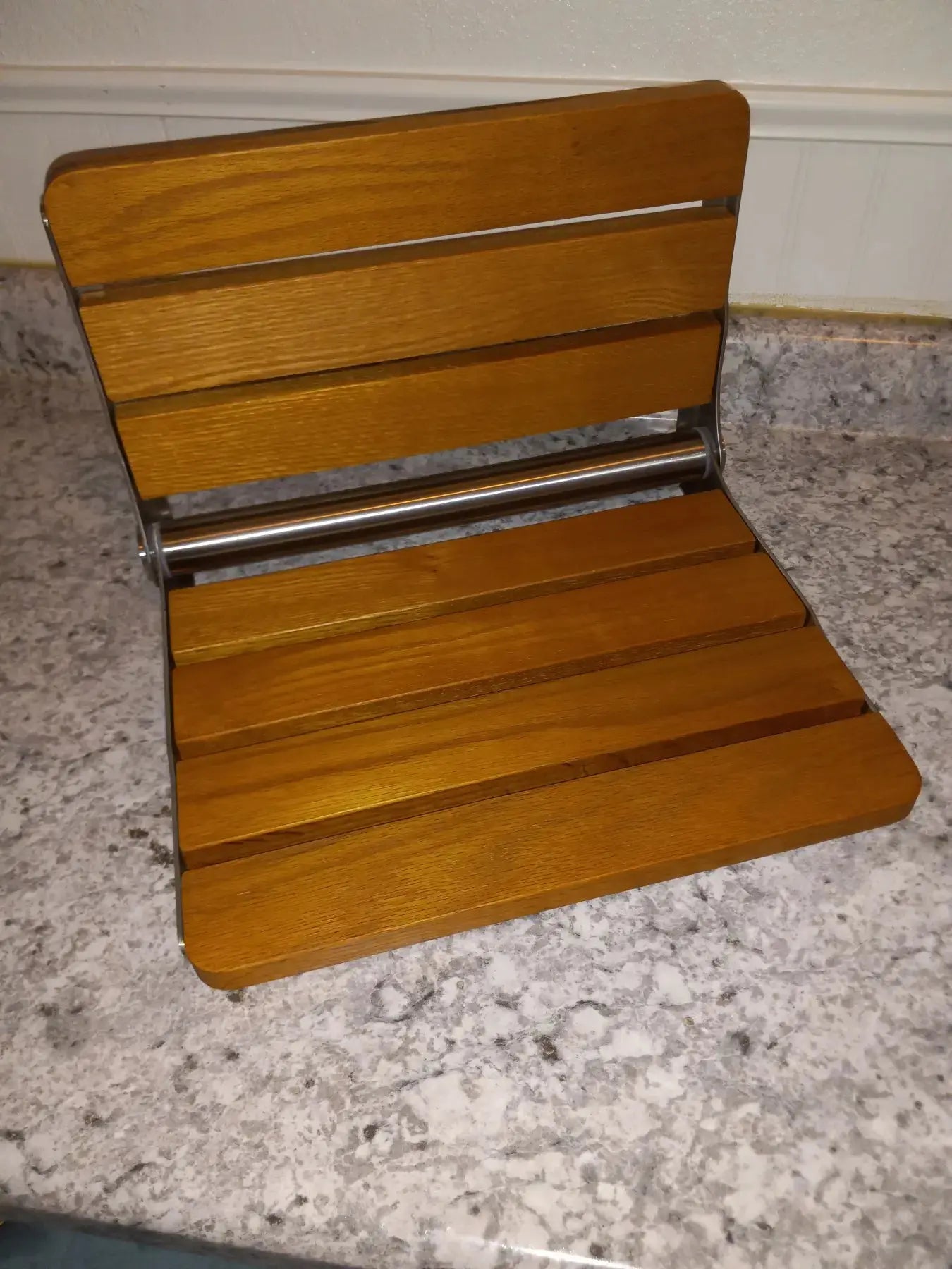 Folding Wall-Mount Shower Seat, model JJTOP19606