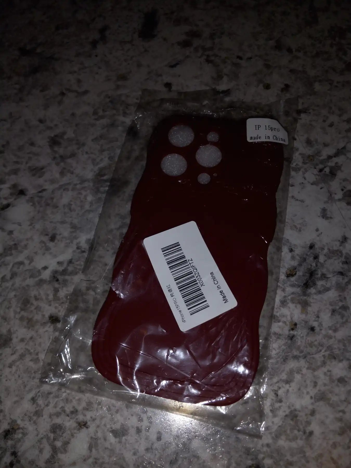 Wave Edge iPhone 15 Pro case, Wine