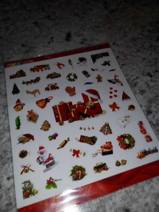 400 Christmas Reusable Stickers