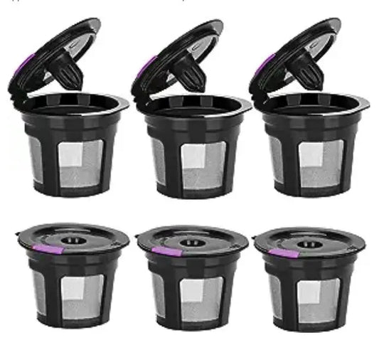 Reusable K-Cups - Reusable K-cups for Keurig, 6 pack. BPA free.