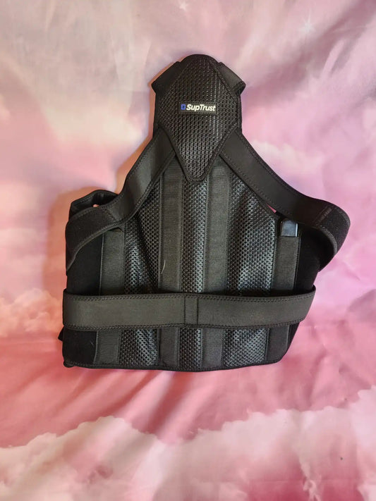 Back Brace - Back brace for women and men - upper and lower back support,  adjustable (L)
