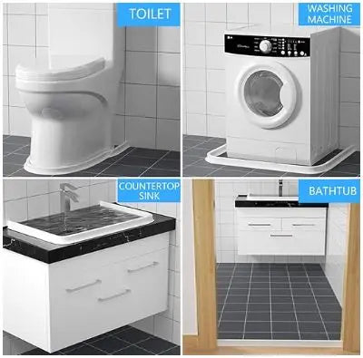 Collapsible Shower Water Dam - 98” collapsible shower water dam, white