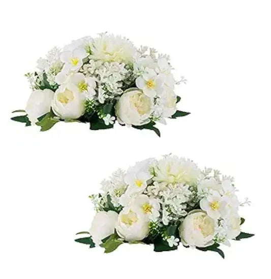 Artificial Flowers Centerpieces, 2 Pack